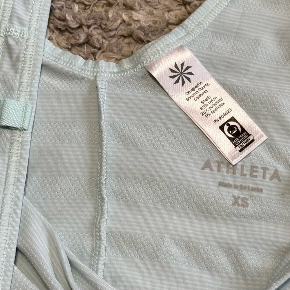 Athleta Light Blue Max Out  Tank Top - Picture 7 of 7